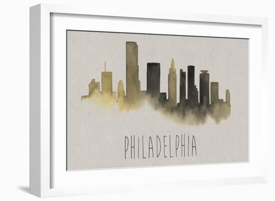 City Silhouettes VI-Grace Popp-Framed Art Print