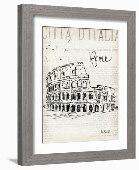 City Sketches IV-Anne Tavoletti-Framed Art Print