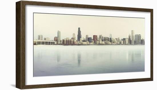 City skyline along Lake Michigan, Chicago, Illinois, USA-Panoramic Images-Framed Photographic Print