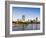 City Skyline and Charles River, Boston, Massachusetts, USA-Amanda Hall-Framed Photographic Print