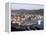 City Skyline and Harbour, Wellington, North Island, New Zealand-Steve Vidler-Framed Premier Image Canvas