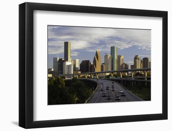 City Skyline and Interstate, Houston, Texas, United States of America, North America-Gavin-Framed Photographic Print