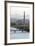 City Skyline and the Juche Tower, Pyongyang, Democratic People's Republic of Korea (DPRK), N. Korea-Gavin Hellier-Framed Photographic Print