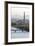 City Skyline and the Juche Tower, Pyongyang, Democratic People's Republic of Korea (DPRK), N. Korea-Gavin Hellier-Framed Photographic Print