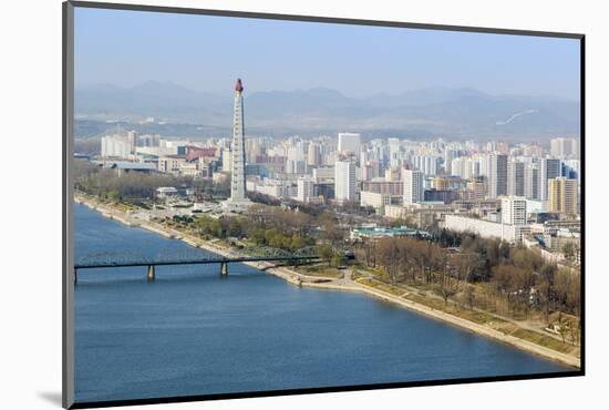 City Skyline and the Juche Tower, Pyongyang, Democratic People's Republic of Korea (DPRK), N. Korea-Gavin Hellier-Mounted Photographic Print