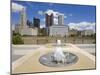 City Skyline and the Scioto River, Columbus, Ohio, United States of America, North America-Richard Cummins-Mounted Photographic Print