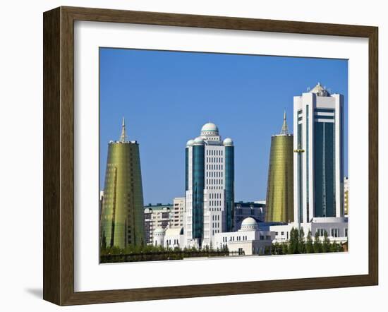 City Skyline, Astana, Kazakhstan, Central Asia, Asia-Jane Sweeney-Framed Photographic Print