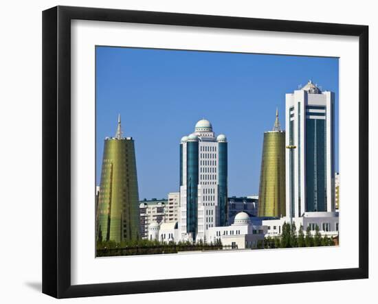 City Skyline, Astana, Kazakhstan, Central Asia, Asia-Jane Sweeney-Framed Photographic Print