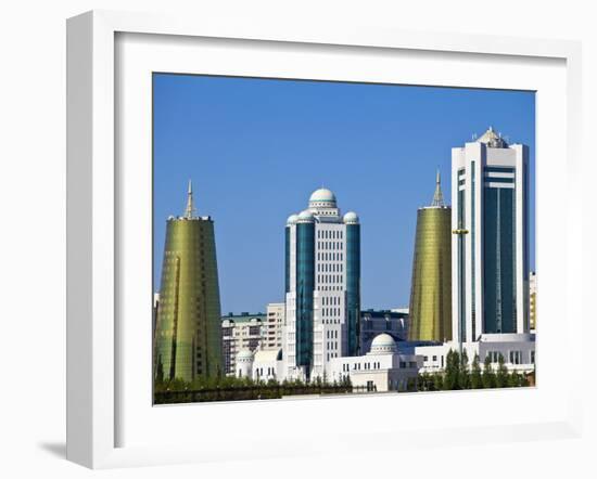 City Skyline, Astana, Kazakhstan, Central Asia, Asia-Jane Sweeney-Framed Photographic Print