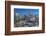 City skyline at dusk from hotel rooftop bar, Bangkok, Thailand, Southeast Asia, Asia-Frank Fell-Framed Photographic Print