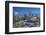 City skyline at dusk from hotel rooftop bar, Bangkok, Thailand, Southeast Asia, Asia-Frank Fell-Framed Photographic Print