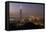 City Skyline at Dusk, Taipei, Taiwan-Paul Souders-Framed Premier Image Canvas