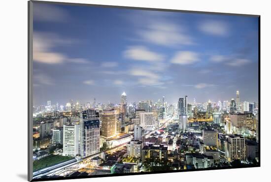 City Skyline at Night, Bangkok, Thailand, Southeast Asia, Asia-Alex Robinson-Mounted Photographic Print