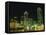 City Skyline at Night, Dallas, Texas, United States of America, North America-Rennie Christopher-Framed Premier Image Canvas