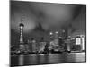 City Skyline at Night with Oriental Pearl Tower and Pudong Skyscrapers across the Huangpu River, Sh-Neale Clark-Mounted Photographic Print