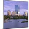 City Skyline at Sunset, Boston, Massachusetts, New England, USA-Roy Rainford-Mounted Photographic Print