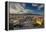 City Skyline at Sunset from Montjuic, Barcelona, Catalonia, Spain-Stefano Politi Markovina-Framed Premier Image Canvas