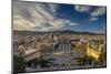 City Skyline at Sunset from Montjuic, Barcelona, Catalonia, Spain-Stefano Politi Markovina-Mounted Photographic Print