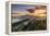 City skyline at sunset, Malaga, Andalusia, Spain-Stefano Politi Markovina-Framed Premier Image Canvas