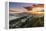 City skyline at sunset, Malaga, Andalusia, Spain-Stefano Politi Markovina-Framed Premier Image Canvas