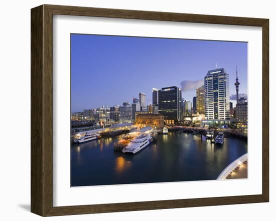 City Skyline, Auckalnd, North Island, New Zealand, Pacific-Richard Cummins-Framed Photographic Print