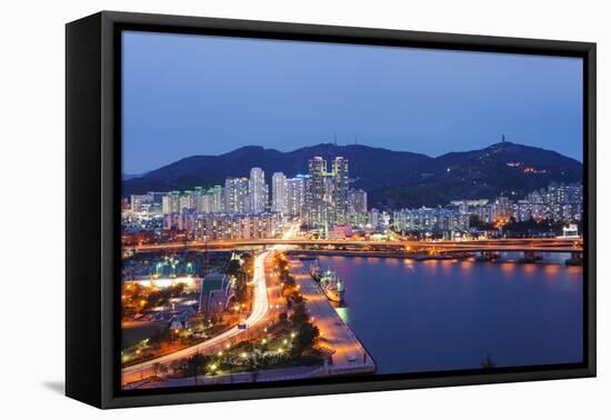 City Skyline, Busan, South Korea, Asia-Christian Kober-Framed Premier Image Canvas