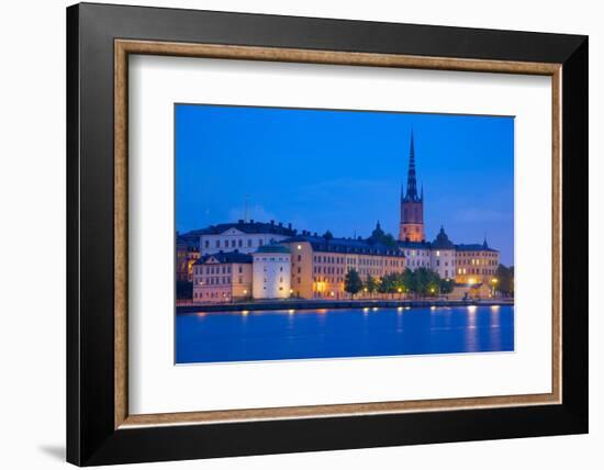 City Skyline from City Hall at Dusk, Kungsholmen, Stockholm, Sweden, Scandinavia, Europe-Frank Fell-Framed Photographic Print