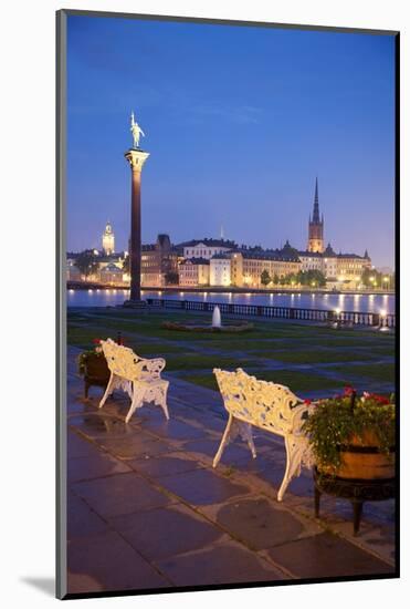 City Skyline from City Hall at Dusk, Kungsholmen, Stockholm, Sweden, Scandinavia, Europe-Frank Fell-Mounted Photographic Print