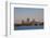 City Skyline from Lake Calhoun, Sunset, Minneapolis, Minnesota, USA-Walter Bibikow-Framed Photographic Print