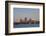 City Skyline from Lake Calhoun, Sunset, Minneapolis, Minnesota, USA-Walter Bibikow-Framed Photographic Print