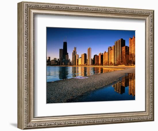 City Skyline from North Avenue Beach, Chicago, United States of America-Richard Cummins-Framed Photographic Print