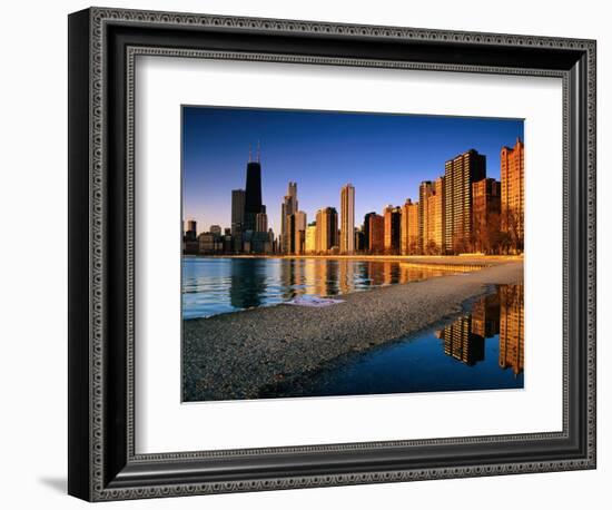 City Skyline from North Avenue Beach, Chicago, United States of America-Richard Cummins-Framed Photographic Print