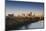 City Skyline from the Arkansas River, Dawn, Little Rock, Arkansas, USA-Walter Bibikow-Mounted Photographic Print