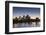 City Skyline from the Arkansas River, Dusk, Little Rock, Arkansas, USA-Walter Bibikow-Framed Photographic Print