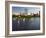 City Skyline from the Charles River, Boston, Massachusetts, USA-Amanda Hall-Framed Photographic Print