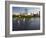 City Skyline from the Charles River, Boston, Massachusetts, USA-Amanda Hall-Framed Photographic Print