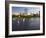 City Skyline from the Charles River, Boston, Massachusetts, USA-Amanda Hall-Framed Photographic Print