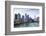 City Skyline from the Chicago River, Chicago, Illinois, United States of America, North America-Amanda Hall-Framed Photographic Print