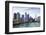 City Skyline from the Chicago River, Chicago, Illinois, United States of America, North America-Amanda Hall-Framed Photographic Print