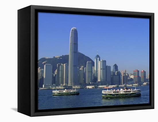 City Skyline, Hong Kong, China-Steve Vidler-Framed Premier Image Canvas