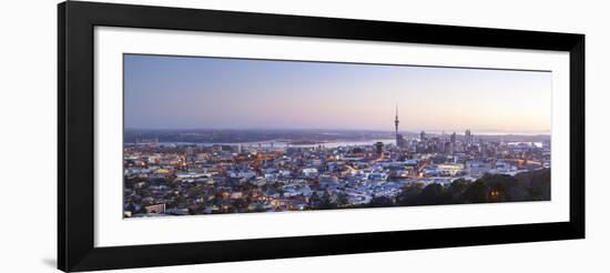 City Skyline Illuminated at Dawn, Auckland, North Island, New Zealand, Australasia-Doug Pearson-Framed Photographic Print