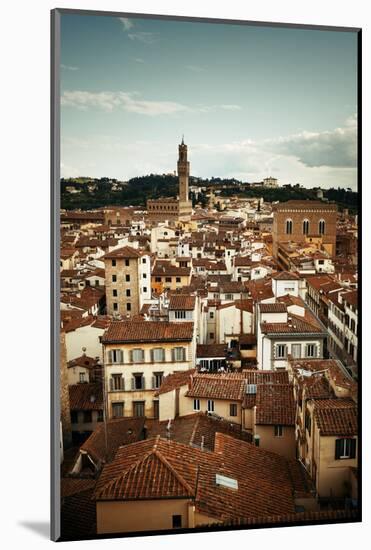 City Skyline in Florence Rooftop View in Italy-Songquan Deng-Mounted Photographic Print