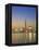 City Skyline Including Cn Tower in the Evening, Toronto, Ontario, Canada-Roy Rainford-Framed Premier Image Canvas