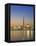 City Skyline Including Cn Tower in the Evening, Toronto, Ontario, Canada-Roy Rainford-Framed Premier Image Canvas