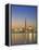 City Skyline Including Cn Tower in the Evening, Toronto, Ontario, Canada-Roy Rainford-Framed Premier Image Canvas