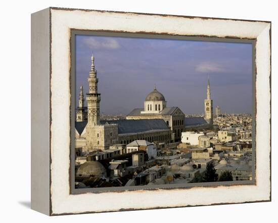 City Skyline Including Omayyad Mosque and Souk, Unesco World Heritage Site, Damascus, Syria-Bruno Morandi-Framed Premier Image Canvas