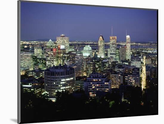 City Skyline, Montreal, Quebec, Canada-Walter Bibikow-Mounted Photographic Print