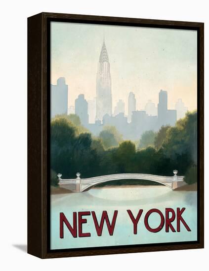 City Skyline New York-Marco Fabiano-Framed Stretched Canvas