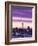 City Skyline / Night View, Auckland, North Island, New Zealand-Steve Vidler-Framed Photographic Print