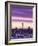 City Skyline / Night View, Auckland, North Island, New Zealand-Steve Vidler-Framed Photographic Print